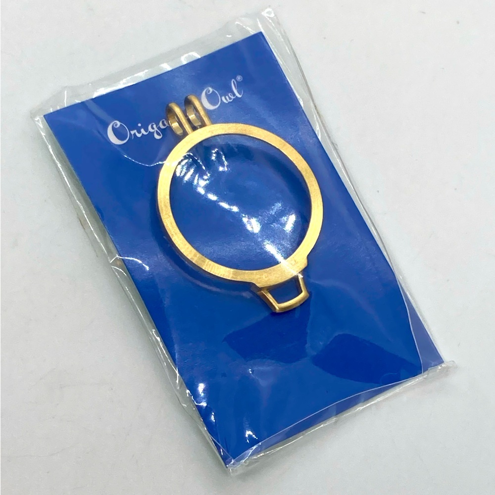 Origami Owl Gold Tone Locket Dangle Collector | Size Large